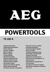 AEG Powertools TS 250 K Original Instructions Manual