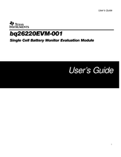 Texas Instruments bq26220EVM-001 User Manual