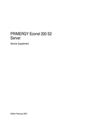 Fujitsu PRIMERGY Econel 200 S2 Service Supplement Manual