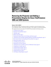 Cisco TelePresence System 3200 Installing And Removing