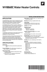 Honeywell WV8860C Installation Instructions Manual