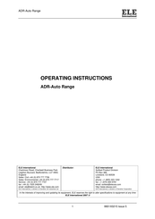Ele ADR-Auto 3000kN BS Operating Instructions Manual