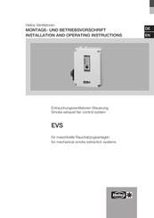 Helios EVS Series Installation And Operating Instructions Manual