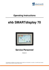 ehb electronics SMARTdisplay 70 Operating Instructions Manual