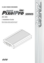 Ganz PixelPro ZS1-4DS Installation Manual