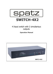 Spatz SWITCH-4X2 Operation Manual