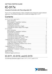 National Instruments IC-3171 Getting Started Manual