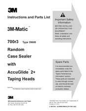 3M Industrial Adhesives and Tapes 700r3 Instructions And Parts List
