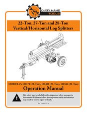 Dirty Hand Tools 100342 Operation Manual