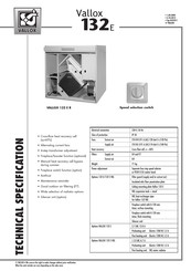 Vallox 132 E VKL Technical Specifications