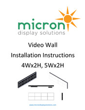 Micron 4Wx2H Installation Instructions Manual