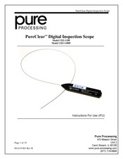 Pure Processing PureClear CD2-1100 Instructions For Use Manual