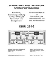 SCHWARZBECK IGUU 2916 Instruction Manual