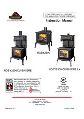 J.A.ROBY ROBY2500 CUISINIERE Instruction Manual