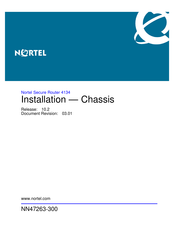 Nortel Secure Router 4134 Installation Manual
