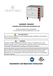 Sentinel SENDW-1-1 Installation And Operation Instruction Manual