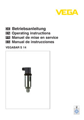 Vega VEGABAR S 14 Operating Instructions Manual