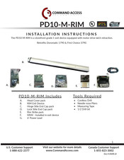 COMMAND ACCESS PD10-M-RIM Installation Instructions Manual