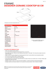 Franke FRE604B1 Quick Start Manual