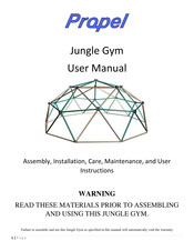 Propel Trampolines Jungle Gym User Manual