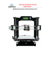 Geeetech Prusa I3 X Building Instructions