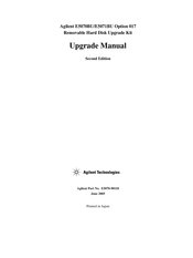 Agilent Technologies E5071BU Upgrade Manual