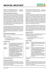 bender MK2418C Manual