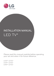 LG LV30 T Series Installation Manual