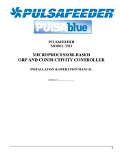 Pulsafeeder PULSAblue 3300 Series Installation & Operation Manual
