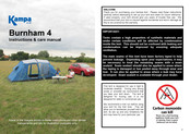 Kampa Burnham 4 Instructions & Care Manual