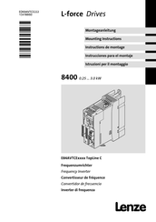 Lenze L-force 8400 E84AVTCE3712 Mounting Instructions