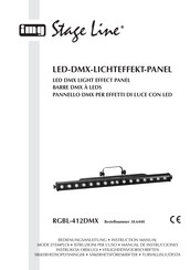 IMG STAGELINE RGBL-412DMX Instruction Manual