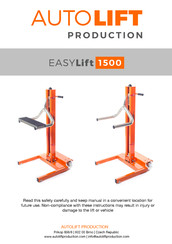 AUTOLIFT PRODUCTION EASYLift 1500 Manual