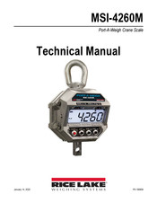 Rice Lake MSI-4260M Technical Manual