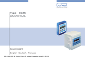 Burkert 8025 UNIVERSAL Quick Start Manual