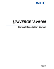 Nec UNIVERGE SV9100 General Description Manual