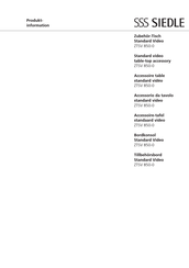SSS Siedle ZTSV 850-0 Product Information