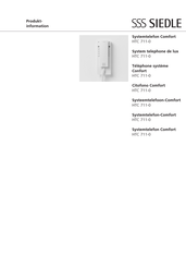 Sss Siedle HTC 711-0 Product Information