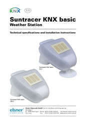 Elsner Suntracer KNX basic Series Technical Specifications And Installation Instructions