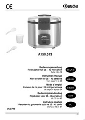 Bartscher A150513 Instruction Manual