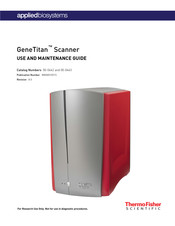 Thermo Scientific GeneTitan Scanner Use And Maintenance Manual