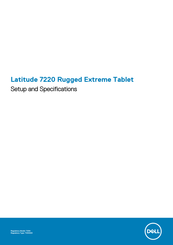 Dell Latitude 7220 Setup And Specifications