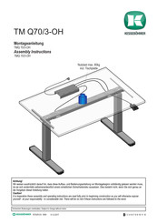 Kesseböhmer TM Q70/3-OH Assembly Instructions Manual