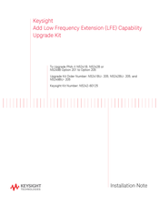 Keysight N5249BU-205 Installation Note