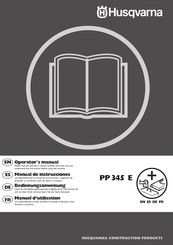 Husqvarna PP 345 E Operator's Manual