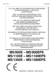 Mach MS/1300E Instructions Booklet For Installation Maintenance Operation