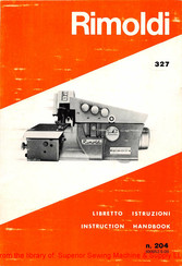 Rimoldi 327 Instruction Handbook Manual
