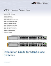 Allied Telesis x950-28XTQm Installation Manual