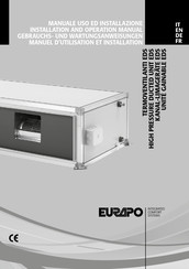 EURAPO EDS 060 Installation And Operation Manual
