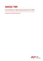 AVT MAGIC TBR Hardware And Software Manual